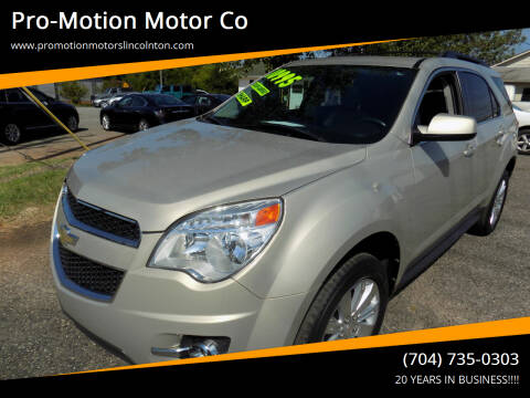 2011 Chevrolet Equinox for sale at Pro-Motion Motor Co in Lincolnton NC