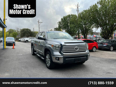 2014 Toyota Tundra for sale at Shawn's Motor Credit in Houston TX