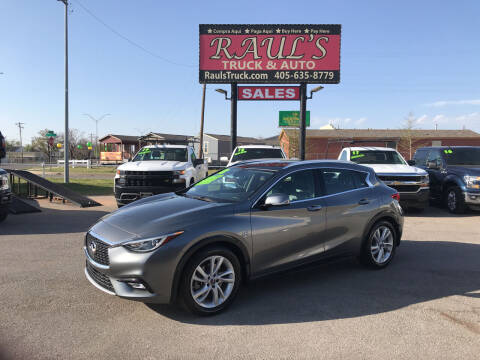 2018 Infiniti QX30 for sale at RAUL'S TRUCK & AUTO SALES, INC in Oklahoma City OK