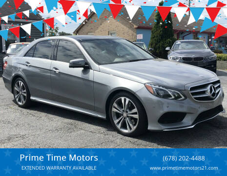 2014 Mercedes-Benz E-Class for sale at Prime Time Motors in Marietta GA