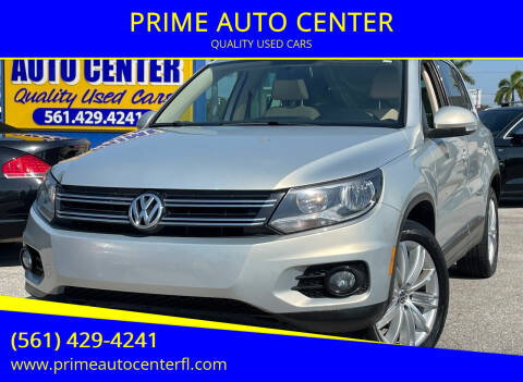 2014 Volkswagen Tiguan for sale at PRIME AUTO CENTER in Palm Springs FL