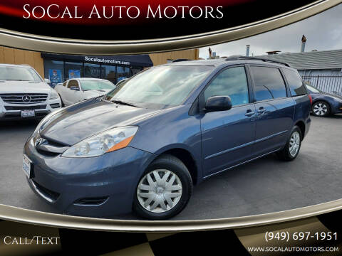 2009 Toyota Sienna for sale at SoCal Auto Motors in Costa Mesa CA