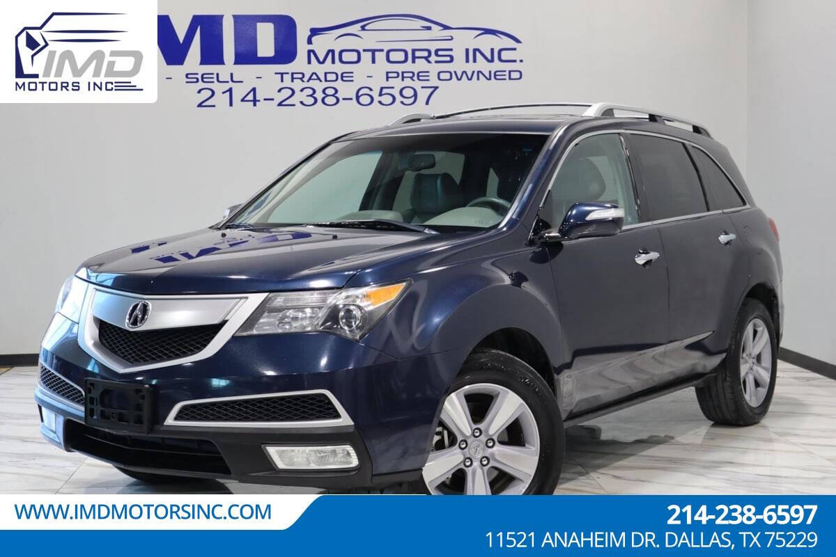 2012 Acura MDX for sale at IMD MOTORS, INC in Dallas, TX