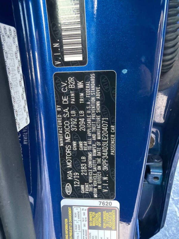 2020 Kia Forte GT Line