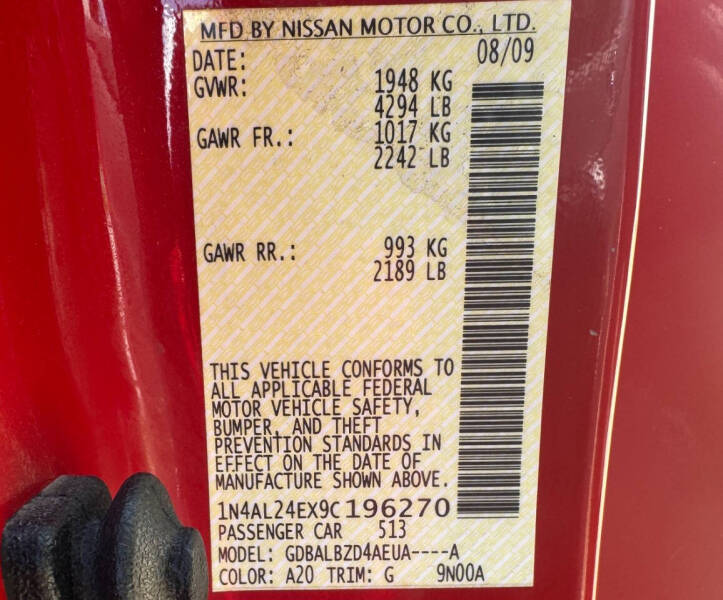 2009 Nissan Altima 2.5 S