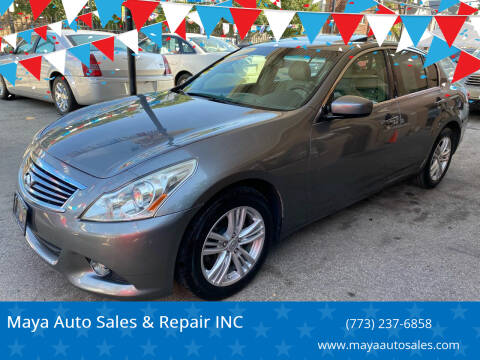 2012 Infiniti G37 Sedan for sale at Maya Auto Sales & Repair INC in Chicago IL
