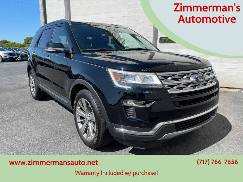 2018 Ford Explorer for sale at Zimmerman's Automotive in Mechanicsburg PA