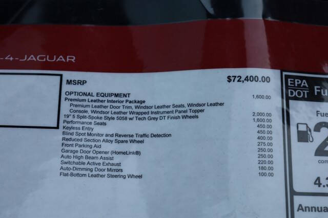 2018 Jaguar F-TYPE 340HP