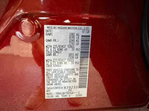 2018 Nissan Rogue SV