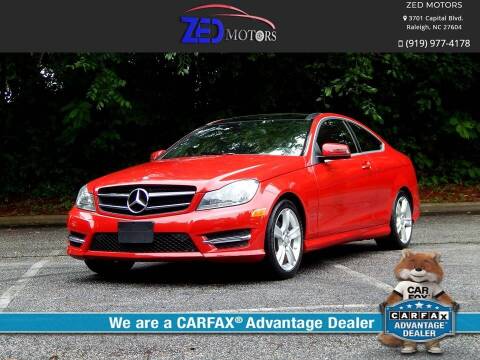 2014 Mercedes-Benz C-Class for sale at Zed Motors in Raleigh NC