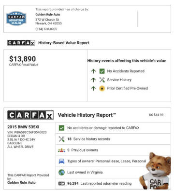 2015 BMW 5 Series 535i xDrive