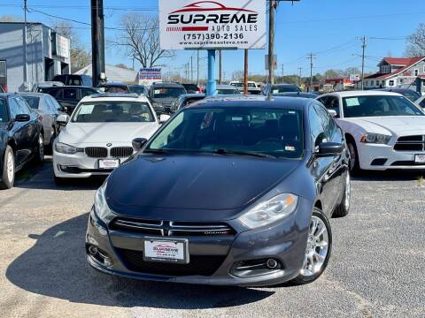 2014 Dodge Dart for sale at Supreme Auto Sales in Chesapeake VA