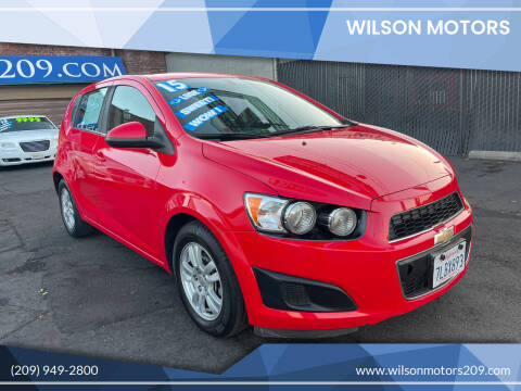 2015 Chevrolet Sonic for sale at WILSON MOTORS in Stockton CA