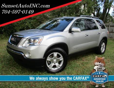 2008 GMC Acadia for sale at Sunset Auto in Charlotte NC