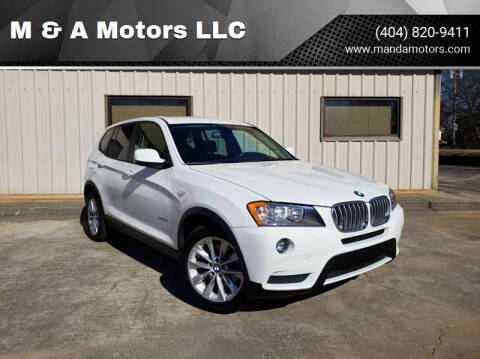2014 BMW X3 for sale at M & A Motors LLC in Marietta GA