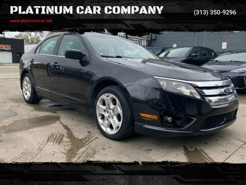 2010 Ford Fusion for sale at PLATINUM CAR COMPANY in Detroit MI