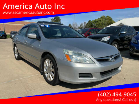2007 Honda Accord for sale at America Auto Inc in South Sioux City NE