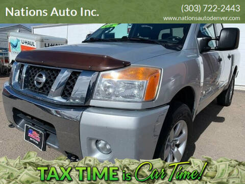 2010 Nissan Titan for sale at Nations Auto Inc. in Denver CO