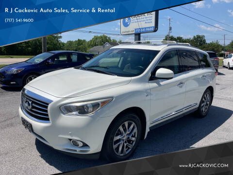 2015 Infiniti QX60 for sale at R J Cackovic Auto Sales, Service & Rental in Harrisburg PA