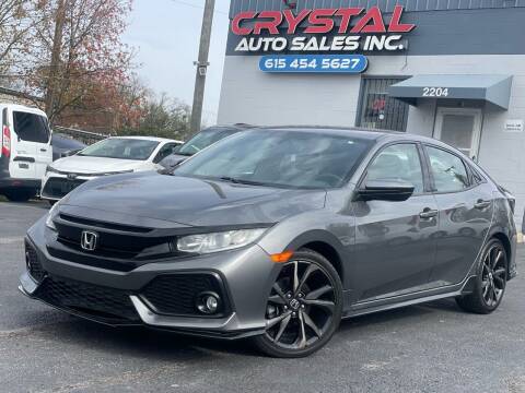 2018 Honda Civic for sale at Crystal Auto Sales Inc in Nashville TN