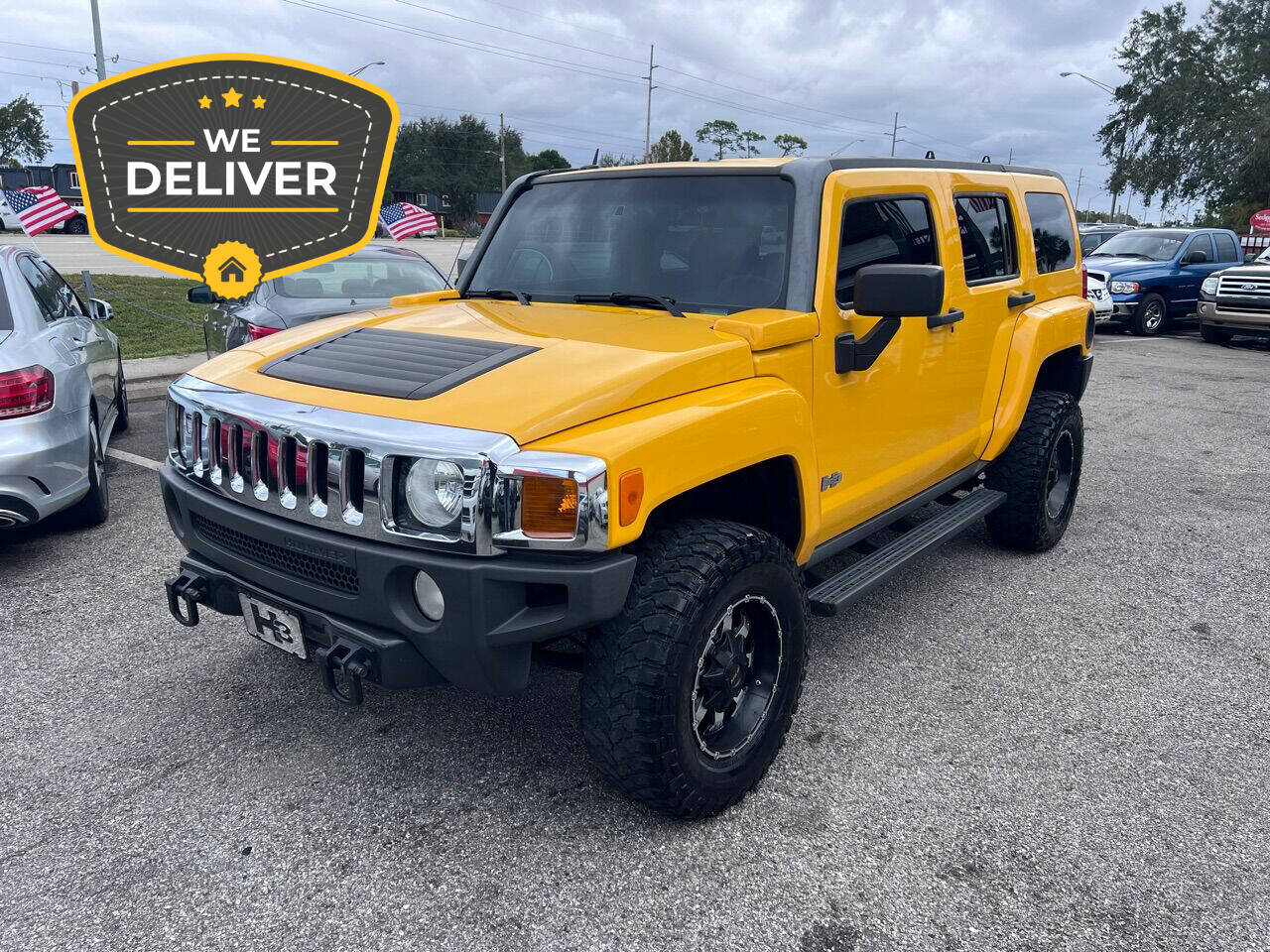 yellow hummer h3