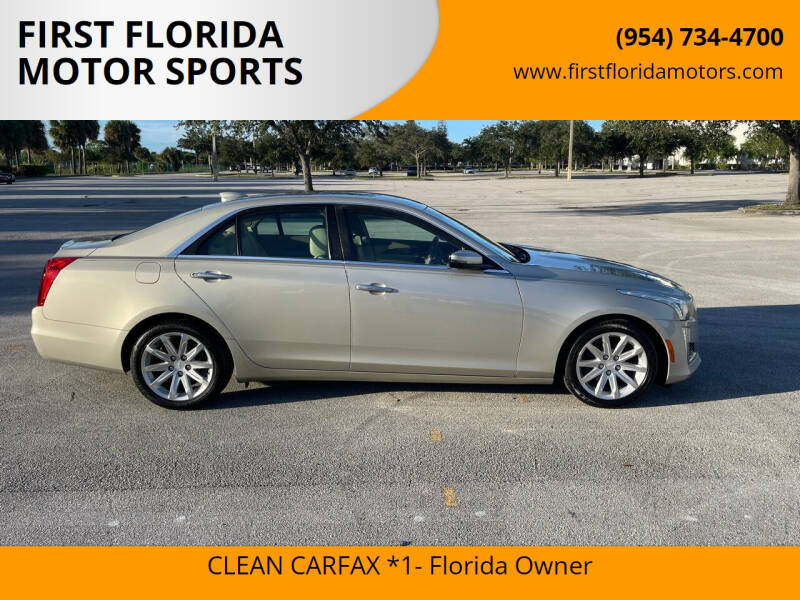 Used 2015 Cadillac CTS Sedan Luxury Collection with VIN 1G6AR5SX5F0106716 for sale in Pompano Beach, FL