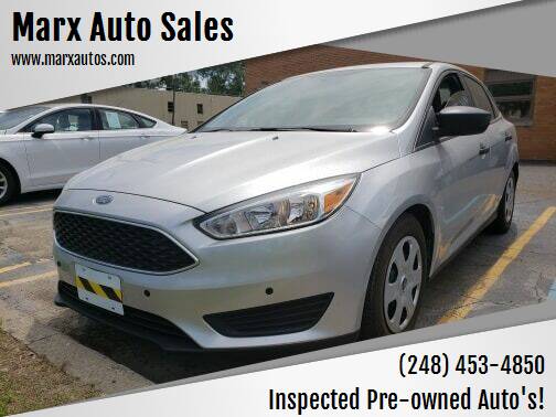 2016 Ford Focus for sale at Marx Auto Sales in Livonia MI