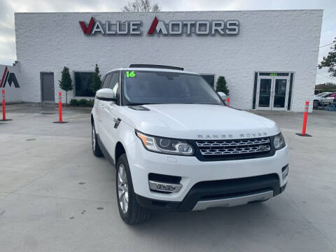 2016 Land Rover Range Rover Sport for sale at Value Motors Company in Marrero LA