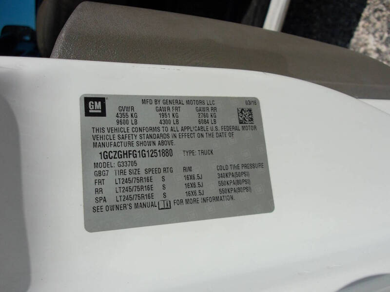 2016 Chevrolet Express 3500