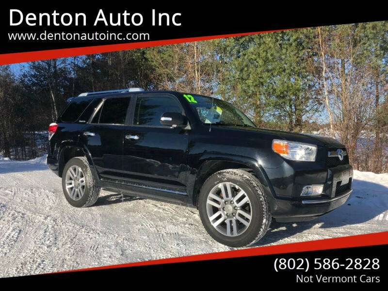 2012 Toyota 4Runner for sale at Denton Auto Inc in Craftsbury VT