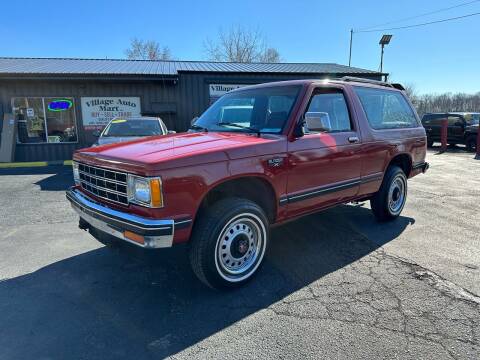 1986 Chevrolet S-10 Blazer for sale at VILLAGE AUTO MART LLC in Portage IN