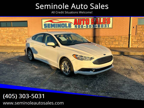 2017 Ford Fusion for sale at Seminole Auto Sales in Seminole OK