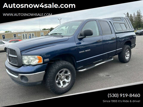 2003 Dodge Ram 1500 for sale at Autosnow4sale.com in El Dorado CA