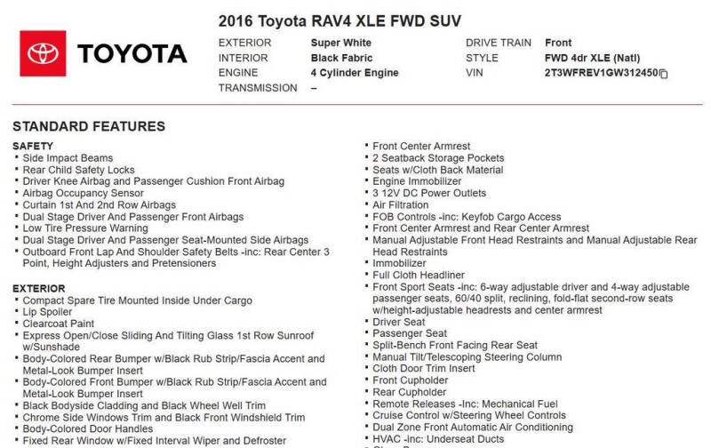 2016 Toyota RAV4 XLE