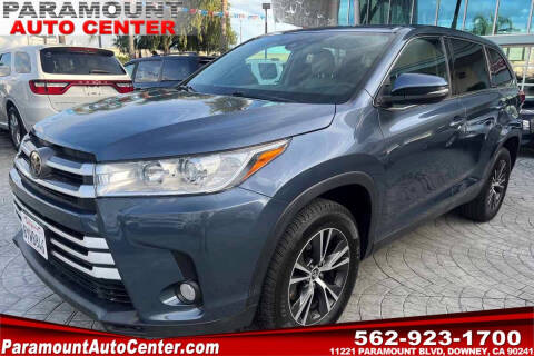 2019 Toyota Highlander for sale at PARAMOUNT AUTO CENTER in Downey CA