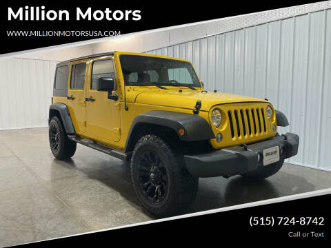 2015 Jeep Wrangler Unlimited for sale at Million Motors in Adel IA