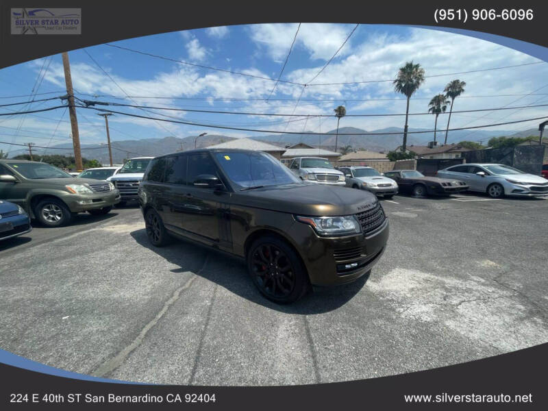 2015 Land Rover Range Rover for sale at Silver Star Auto in San Bernardino CA