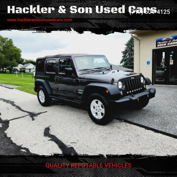 2017 Jeep Wrangler Unlimited for sale at Hackler & Son Used Cars in Red Lion PA