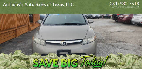 2007 Honda Civic for sale at Anthony's Auto Sales of Texas, LLC in La Porte TX