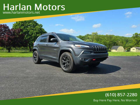 2015 Jeep Cherokee for sale at Harlan Motors in Parkesburg PA