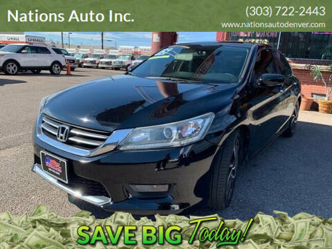 2015 Honda Accord for sale at Nations Auto Inc. in Denver CO