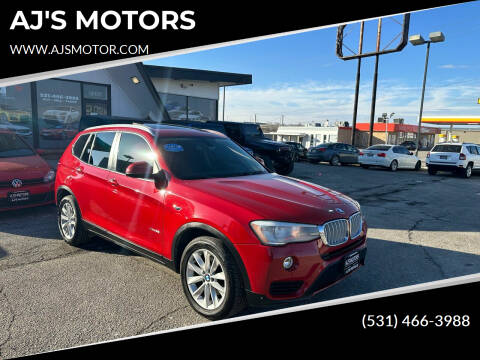 2015 BMW X3 for sale at AJ'S MOTORS in Omaha NE