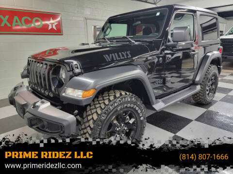 2020 Jeep Wrangler for sale at PRIME RIDEZ LLC & RHINO LININGS OF CRAWFORD COUNTY in Meadville PA