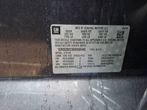 2016 Chevrolet Tahoe LT