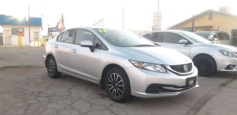 2014 Honda Civic for sale at Autosales Kingdom in Lancaster CA