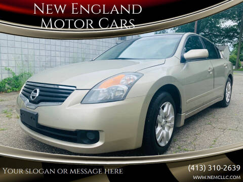 2009 Nissan Altima for sale at New England Motor Cars in Springfield MA