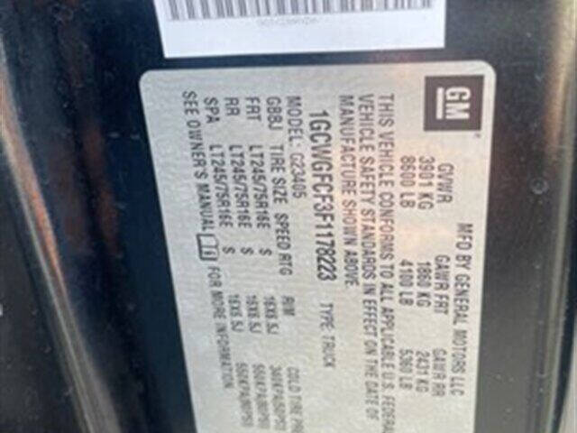 2015 Chevrolet Express 2500