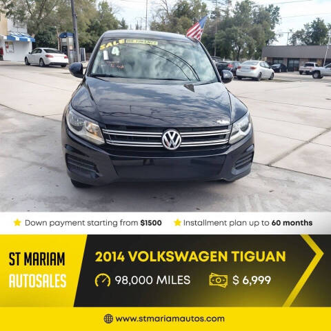 2014 Volkswagen Tiguan for sale at st mariam auto sales . inc in Saint Petersburg, FL