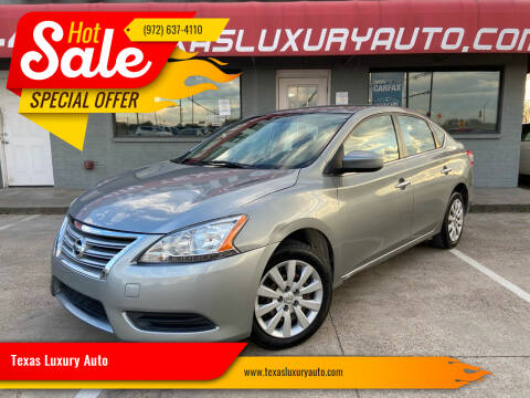 2014 Nissan Sentra for sale at Texas Luxury Auto in Cedar Hill TX