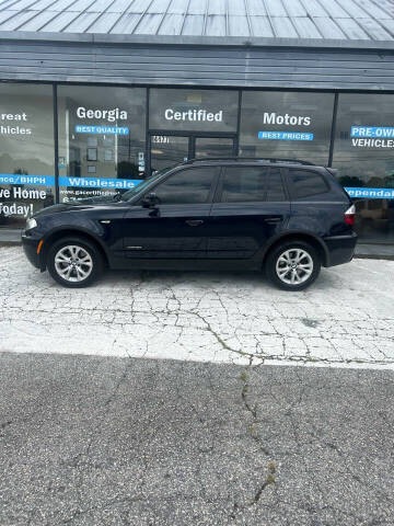 2010 BMW X3 for sale at Georgia Certified Motors in Stockbridge GA